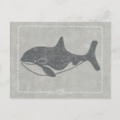 Nautical Killer Whale Postkarte (Vorderseite)