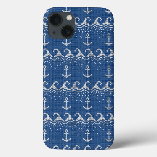 Nautical Knit Pattern Case-Mate iPhone Hülle (Rückseite)