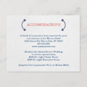Nautical Knot Wedding Accommodation Card Begleitkarte (Vorderseite)