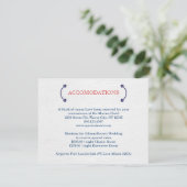 Nautical Knot Wedding Accommodation Card Begleitkarte (Stehend Vorderseite)