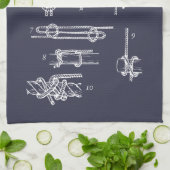 Nautical knots geschirrtuch (Gefaltet)