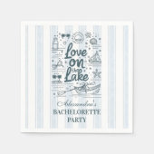 Nautical Lake Weekend Bachelorette Serviette (Vorderseite)
