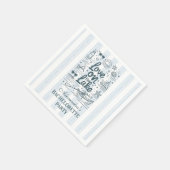 Nautical Lake Weekend Bachelorette Serviette (Ecke)
