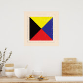 Nautical Letter “Z” Signal Flag Poster (Küche)