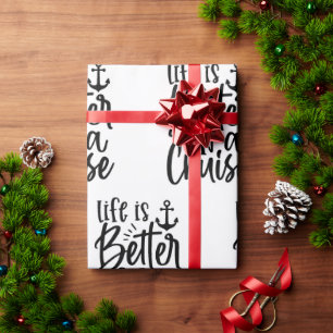 Nautical Life ist besser auf einem Kreuzfahrtthema Geschenkpapier