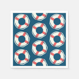 Nautical Lifesaver Baby Shower Boy Ocean Geburtsta Serviette