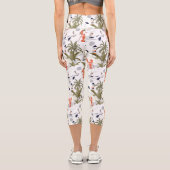 Nautical Light House Hummer, Tropical Palm Tree Capri Leggings (Rückseite)