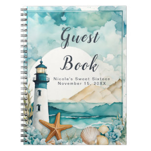 Nautical Lighthouse 16 . Geburtstag Geburtstag Notizblock
