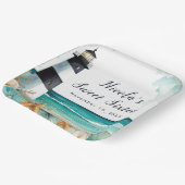 Nautical Lighthouse 16 . Geburtstag Geburtstag Pappteller (Gewinkelt)