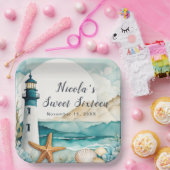 Nautical Lighthouse 16 . Geburtstag Geburtstag Pappteller (Party)