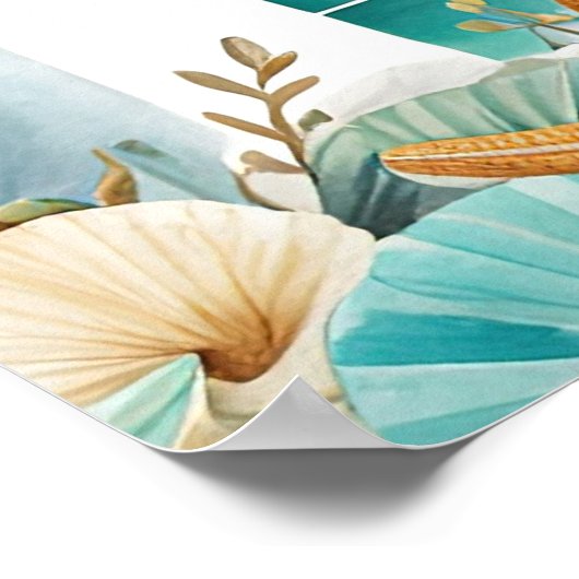 Nautical Lighthouse 16 . Geburtstag Geburtstag Poster (Ecke)