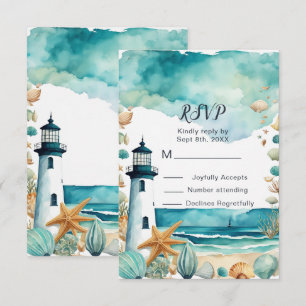 Nautical Lighthouse 16 . Geburtstag Geburtstag RSVP Karte