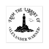 Nautical Lighthouse #3 "From the library" Book Permastempel (Design)