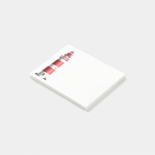 Nautical Lighthouse Beach Ocean Sailor Post-it Klebezettel (angewinkelt)