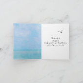 Nautical Lighthouse Beileid danke Karte (Innenseite)