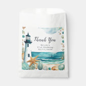 Nautical Lighthouse Birthday Geschenktütchen (Vorderseite)