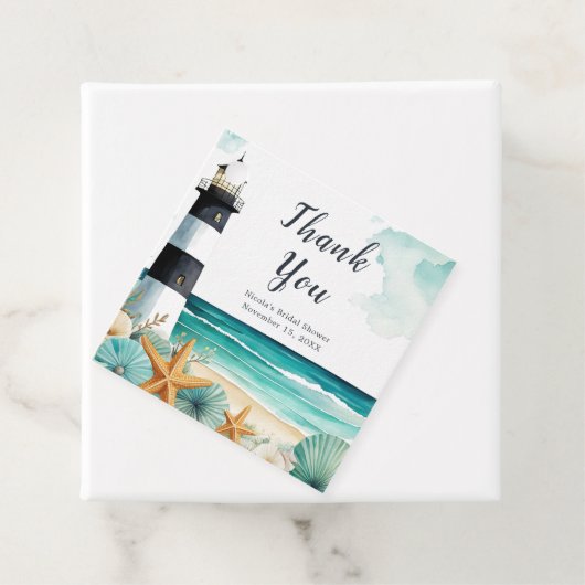 Nautical Lighthouse Brautparty Geschenkanhänger (Beispiel)