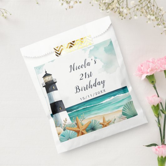 Nautical Lighthouse Geburtstag Geschenktütchen (Versiegelt)