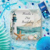 Nautical Lighthouse Geburtstag Pappteller (Party)