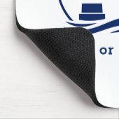 Nautical Lighthouse Ihr Boot oder Name Blue Mousepad (Ecke)