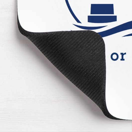 Nautical Lighthouse Ihr Boot oder Name Blue Mousepad (Ecke)