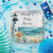 Nautical Lighthouse Kinderdusche Pappteller (Party)