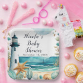 Nautical Lighthouse Kinderdusche Pappteller (Party)