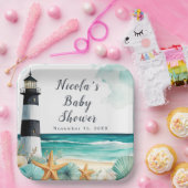 Nautical Lighthouse Kinderdusche Pappteller (Party)