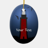 Nautical Lighthouse Oval Ornament (Vorne)