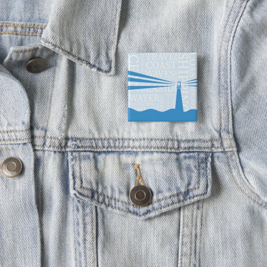 Nautical Lighthouse Poster Button (Beispiel)