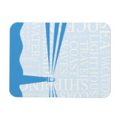 Nautical Lighthouse Poster Magnet (Horizontal)