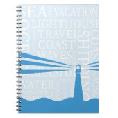 Nautical Lighthouse Poster Notizblock (Vorderseite)