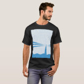 Nautical Lighthouse Poster T-Shirt (Vorne ganz)