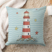 Nautical Lighthouse & Starfish ID1249 Kissen (Decke)