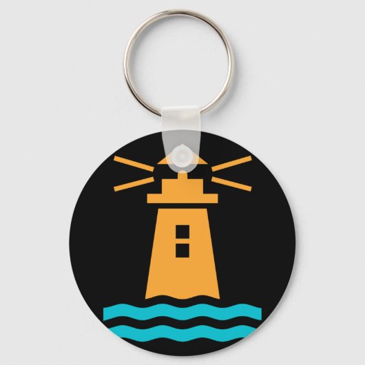 Nautical Lighthouse Theme Schlüsselanhänger (Vorderseite)