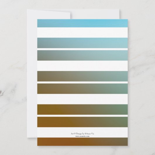 Nautical Lighthouse Wedding Dankeschön Card Dankeskarte (Rückseite)