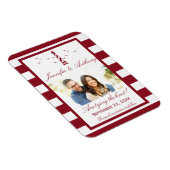 Nautical Lighthouse Wedding Foto Magnet (Rechte Seite)