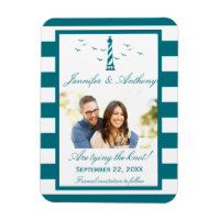 Nautical Lighthouse Wedding Foto Save the Date