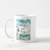 Nautical Lighthouse Wedding  Kaffeetasse (Links)
