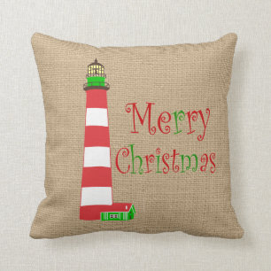 Nautical Lighthouse Weihnachtskissen Kissen