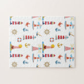 Nautical Lighthouses Ocean Themed Puzzle (Horizontal)