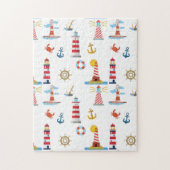 Nautical Lighthouses Ocean Themed Puzzle (Vertikal)