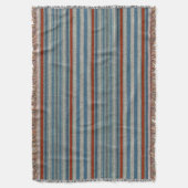 Nautical Linen Stripe Decke (Vorderseite Vertikal)