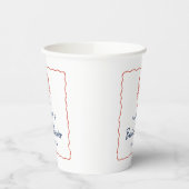 Nautical Lobster Coastal Bridal Shower  Pappbecher (Links)