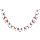 Nautical Lobster Happy Birthday Wimpelkette (Alle)