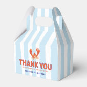 Nautical Lobster Kids Birthday Geschenkschachtel (Rückseite)