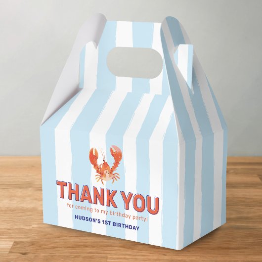 Nautical Lobster Kids Birthday Geschenkschachtel