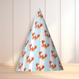 Nautical Lobster Kids Birthday Partyhütchen