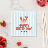 Nautical Lobster Kindergeburtstag Serviette (Beispiel)
