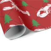 Nautical Lobsters and Buoys Christmas Pattern Geschenkpapier (Rolleneckpunkt)